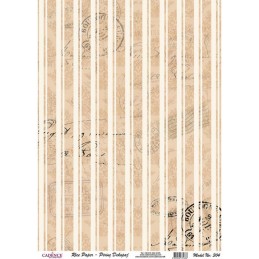 PAPEL DE ARROZ CADENCE LISTONES BEIS 30x41 CM
