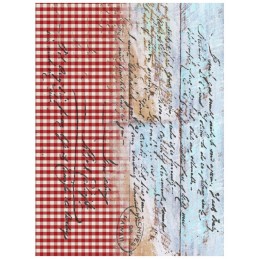 PAPEL DE ARROZ CADENCE FONDO MARINO LETRAS 30x41 CM