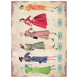 PAPEL DE ARROZ CADENCE MODELOS ANTIGUAS 30x41 CM