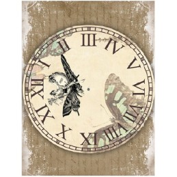 PAPEL DE ARROZ CADENCE ESFERA RELOJ 30x41 CM