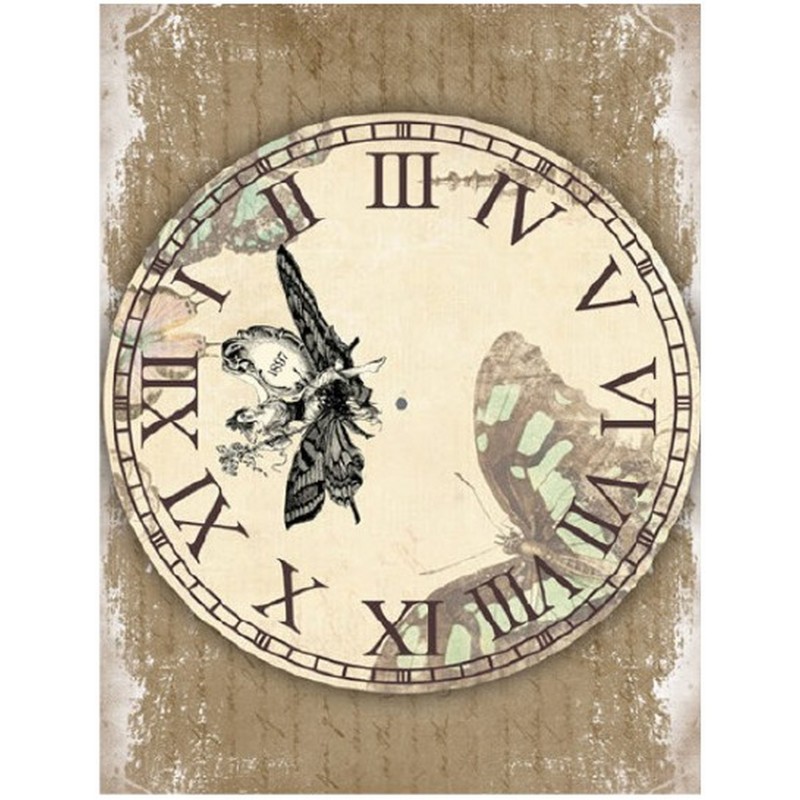 PAPEL DE ARROZ CADENCE ESFERA RELOJ 30x41 CM