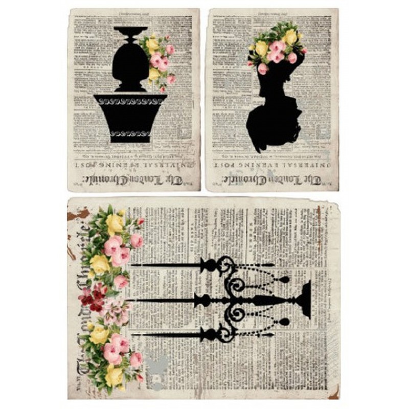 PAPEL DE ARROZ CADENCE FIGURAS 30x41 CM