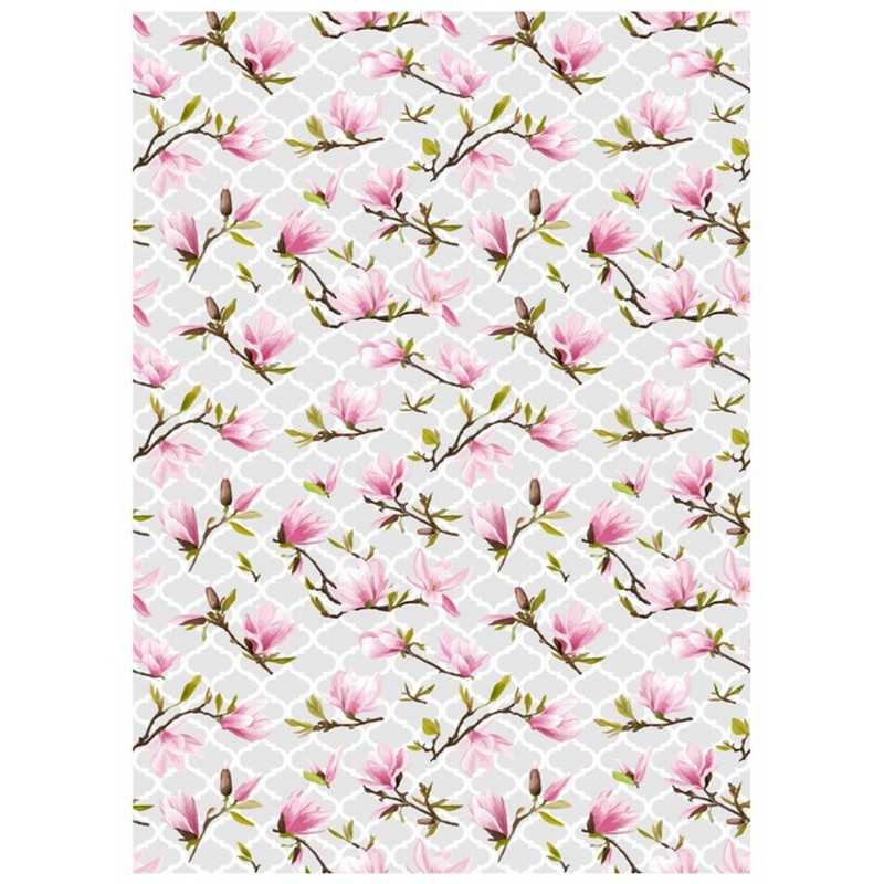 PAPEL DE ARROZ CADENCE FLORES 30x41 CM