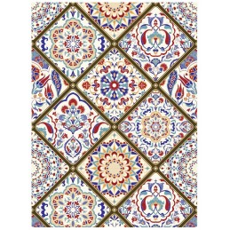 PAPEL DE ARROZ CADENCE MANDALAS EN ROMBO 30x41 CM