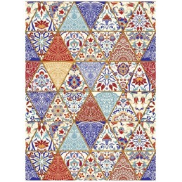 PAPEL DE ARROZ CADENCE MANDALA TRIANGULOS 30x41 CM