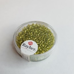 Abalorios para bisutería 2 mm. Color verde.