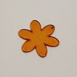 Colgante flor naranja mate