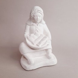 Vendedora de pescado para portal de Belén