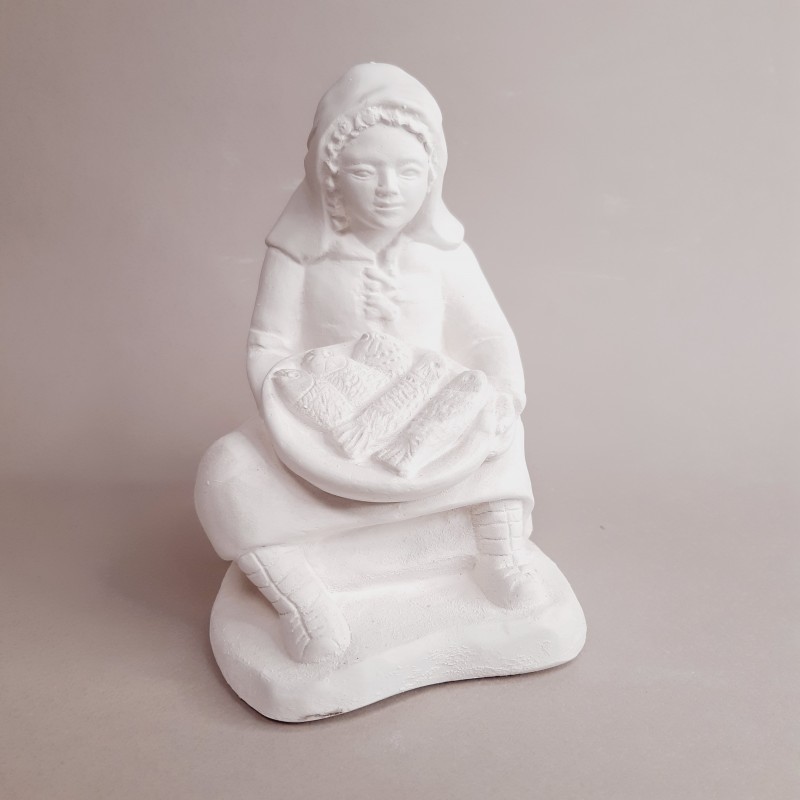 Vendedora de pescado para portal de Belén