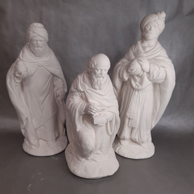 Reyes magos de escayola