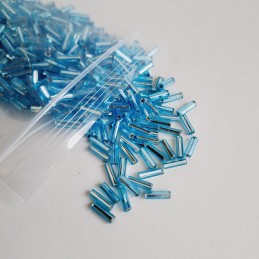 Abalorio Canutillo Azul turquesa 6 mm