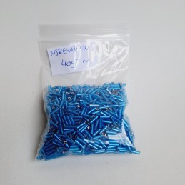 Abalorio Canutillo Azul turquesa oscuro 6 mm. Bolsa 40 gramos