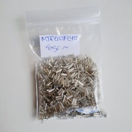 Abalorio Canutillo color plata 6 mm. Bolsa 40 gramos