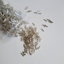 Abalorio Canutillo color plata 6 mm