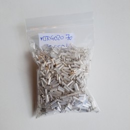 Abalorio Canutillo color blanco perla 6 mm. Bolsa 40 gramos