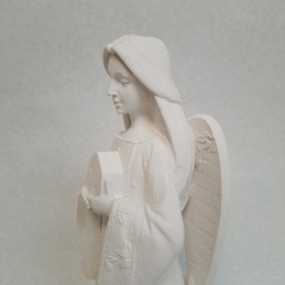 Angel Bendice mi hogar. Figura de escayola