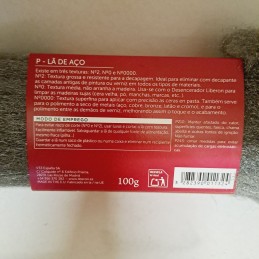 Lana de acero grano medio