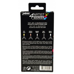 SET DE 5 ROTULADORES 4ARTIST MARKER 4 mm
