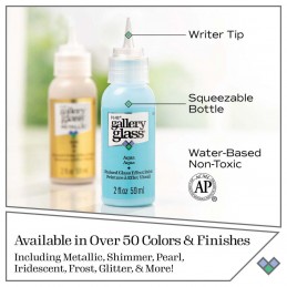 Pintura efecto vitral brillante Gallery Glass de FolkArt