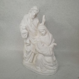 Figura compacta de escayola Sagrada Familia 21 cm.