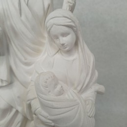 Figura compacta de escayola Sagrada Familia 21 cm.