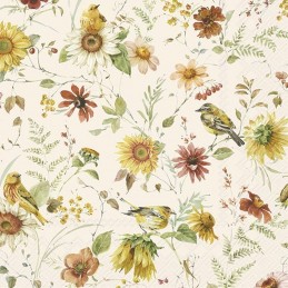 Servilletas de papel motivo flores