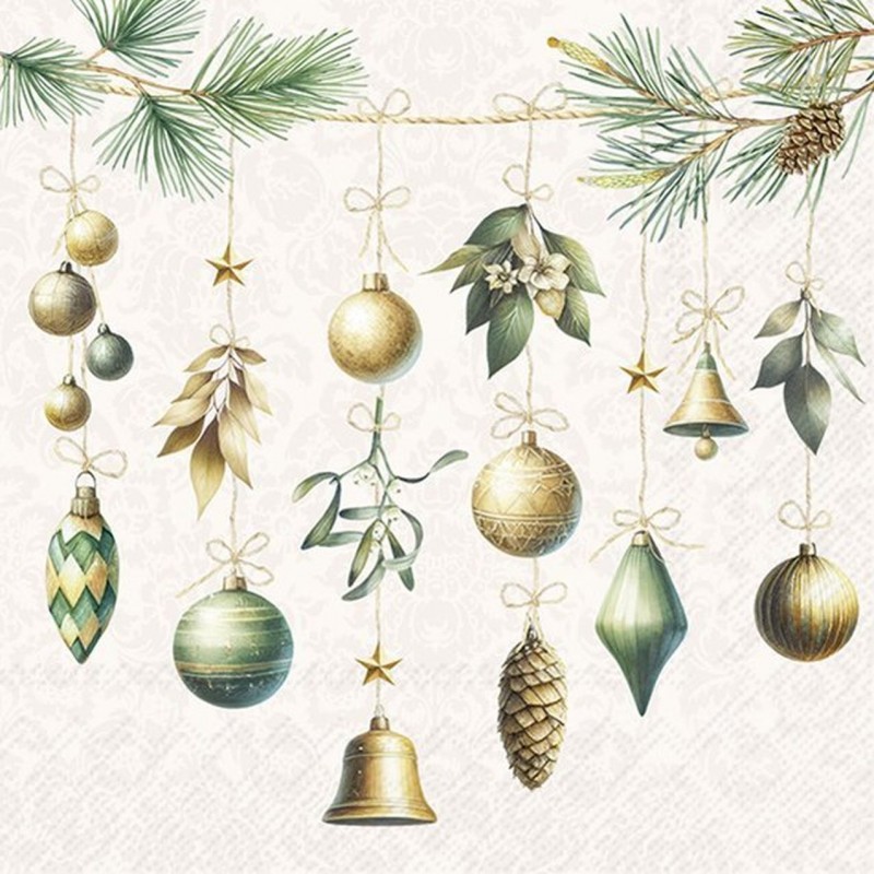Preciosas servilletas Chistmas decorations