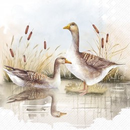 PAQUETE 20 SERVILLETAS DECORADAS WILD GEESE