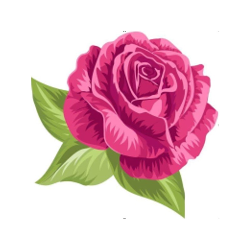 Colorear números fácil - rosa