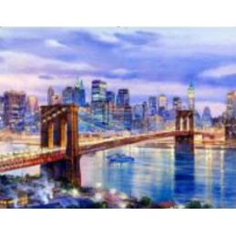 Pintar por números - Puente de Brooklin