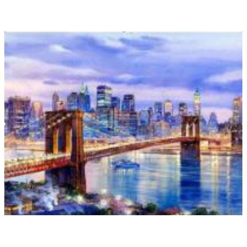 Pintar por números - Puente de Brooklin