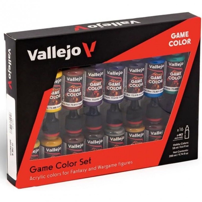 Game color Set de 16 colores para inciarse en la pintura de figuras fantásticas