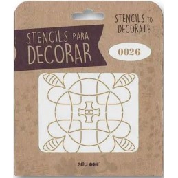 PLANTILLA 12,5X12,5 CM SILU 0026