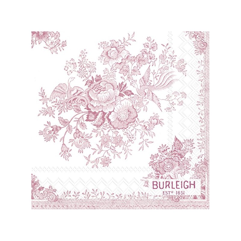 PAQUETE 20 SERVILLETAS FAISAN ASIATICO ROSA