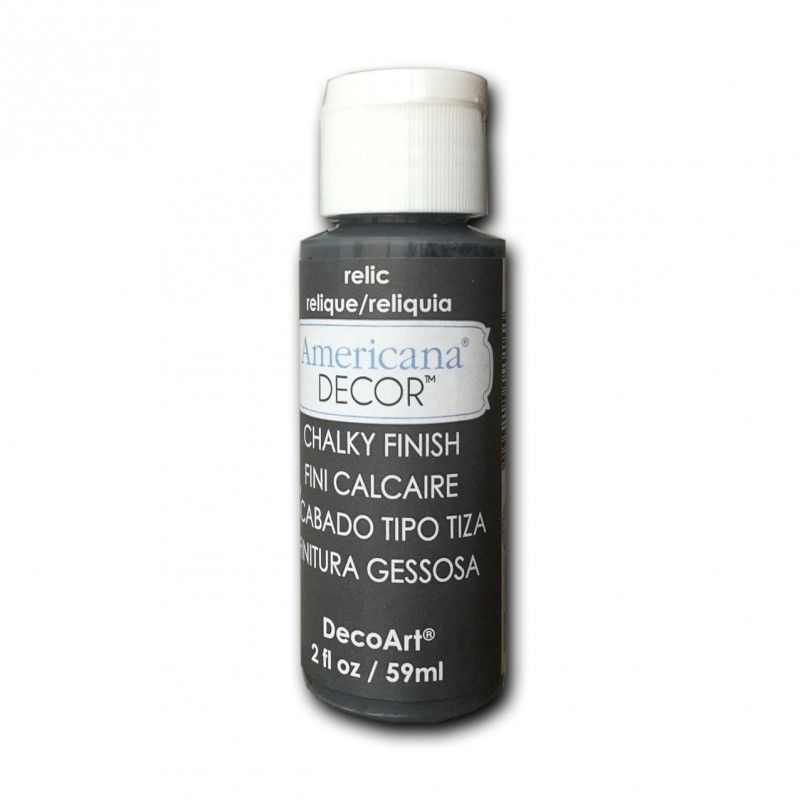 Pintura efecto tiza Chalky Finish Decoart Gris Reliquia 59 ml |TOPAZ