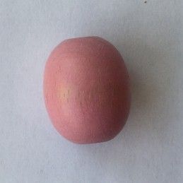 10 UD BOLAS MADERA 25 MM ROSA