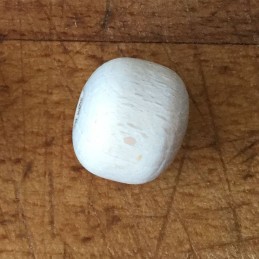 10 UD CUENTAS MADERA 15 MM BLANCO ROTO