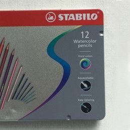 ESTUCHE DE 12 LAPICES ACUARELA STABILO